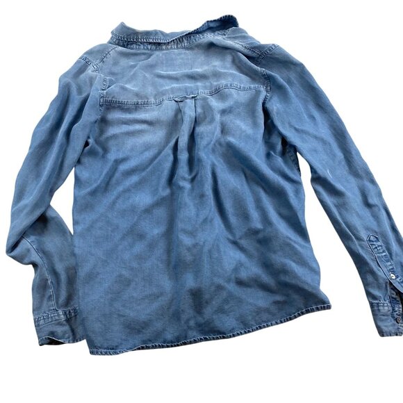 Abercrombie & Fitch Womens Denim Shirt Small Long Sleeve - Picture 2 of 6